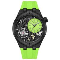 Relógio De Quartzo Esportivo Militar Masculino Pulseira De Silicone Impermeável Verde - 1