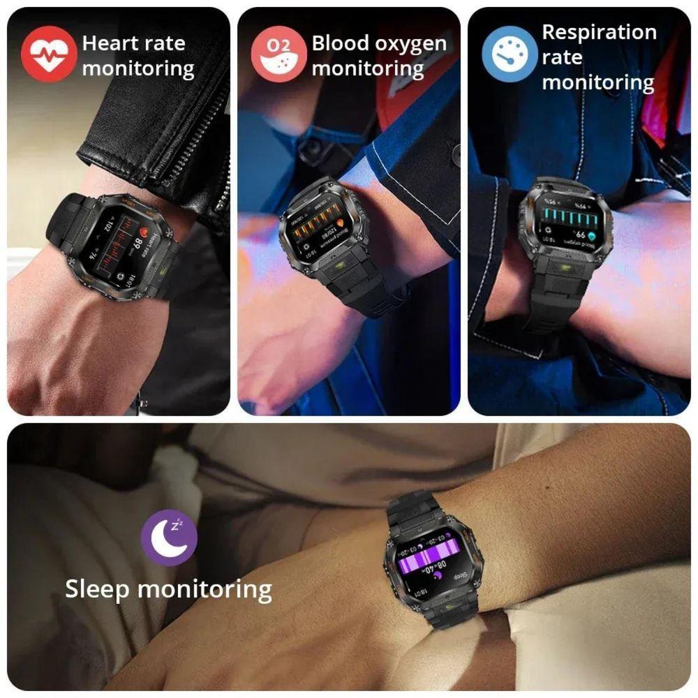 Relógio P 85 Bluetooth Chamada Ao Ar Livre Robusto 3atm Ip68 Preto - 3