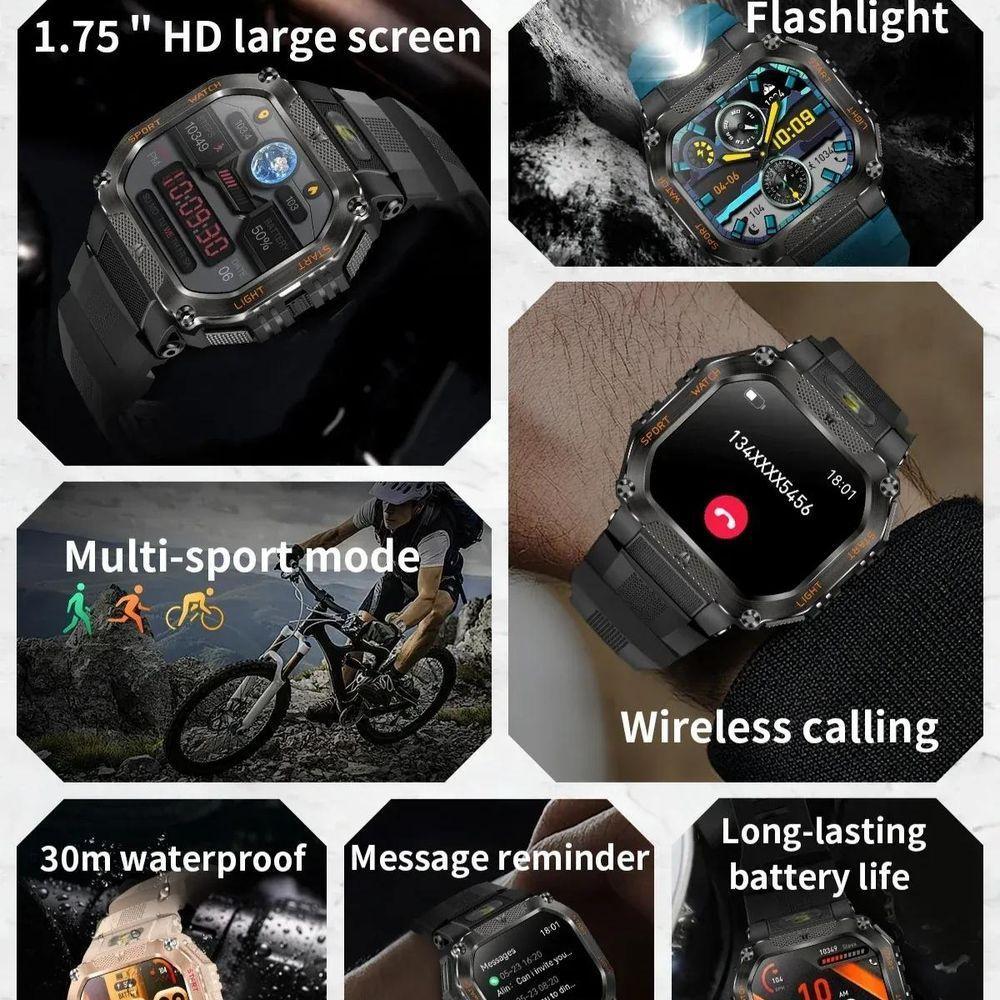 Relógio P 85 Bluetooth Chamada Ao Ar Livre Robusto 3atm Ip68 Cinza - 3