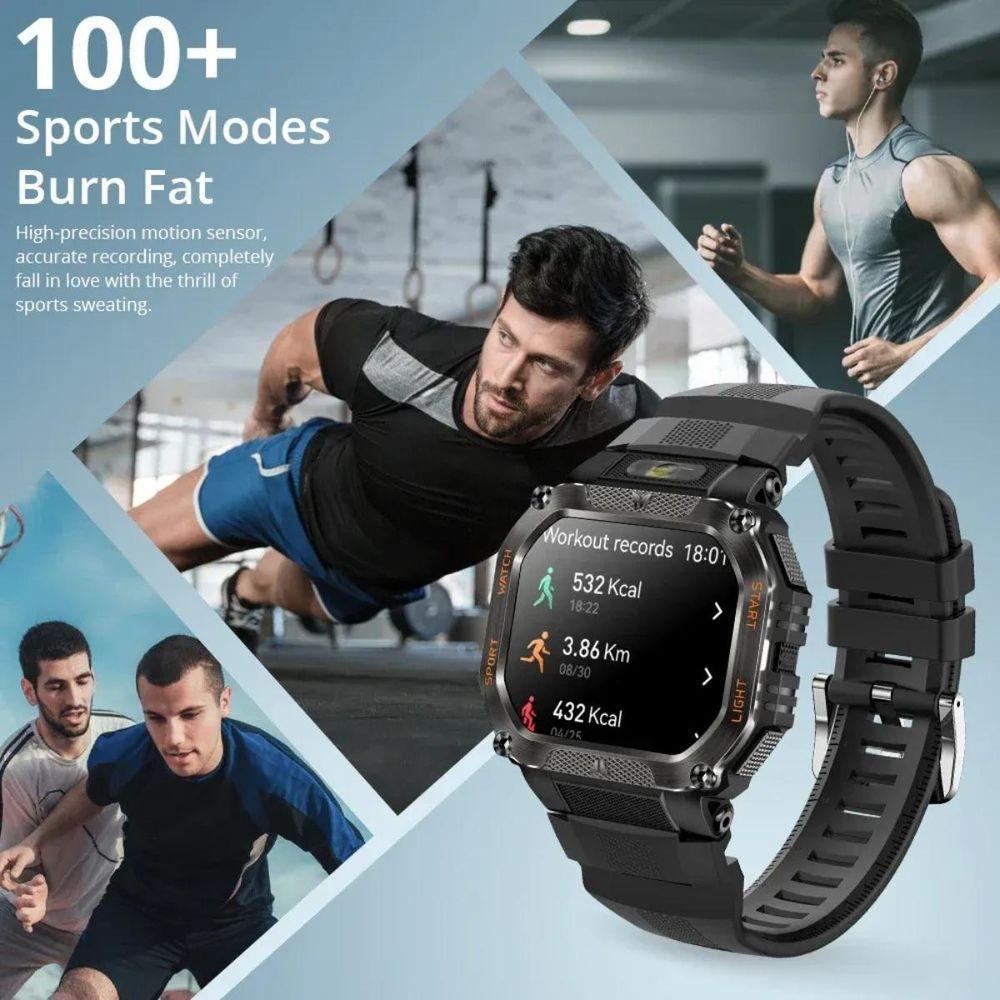 Relógio P 85 Bluetooth Chamada Ao Ar Livre Robusto 3atm Ip68 Cinza - 4