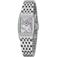 Relógio Feminino Quartzo Design Fino Elegante Com Strass Em Aço Inoxidavel Impermavel Branco Prata - 1