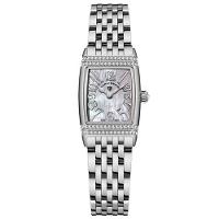 Relógio Feminino Quartzo Design Fino Elegante Com Strass Em Aço Inoxidavel Impermavel Branco Prata - 2