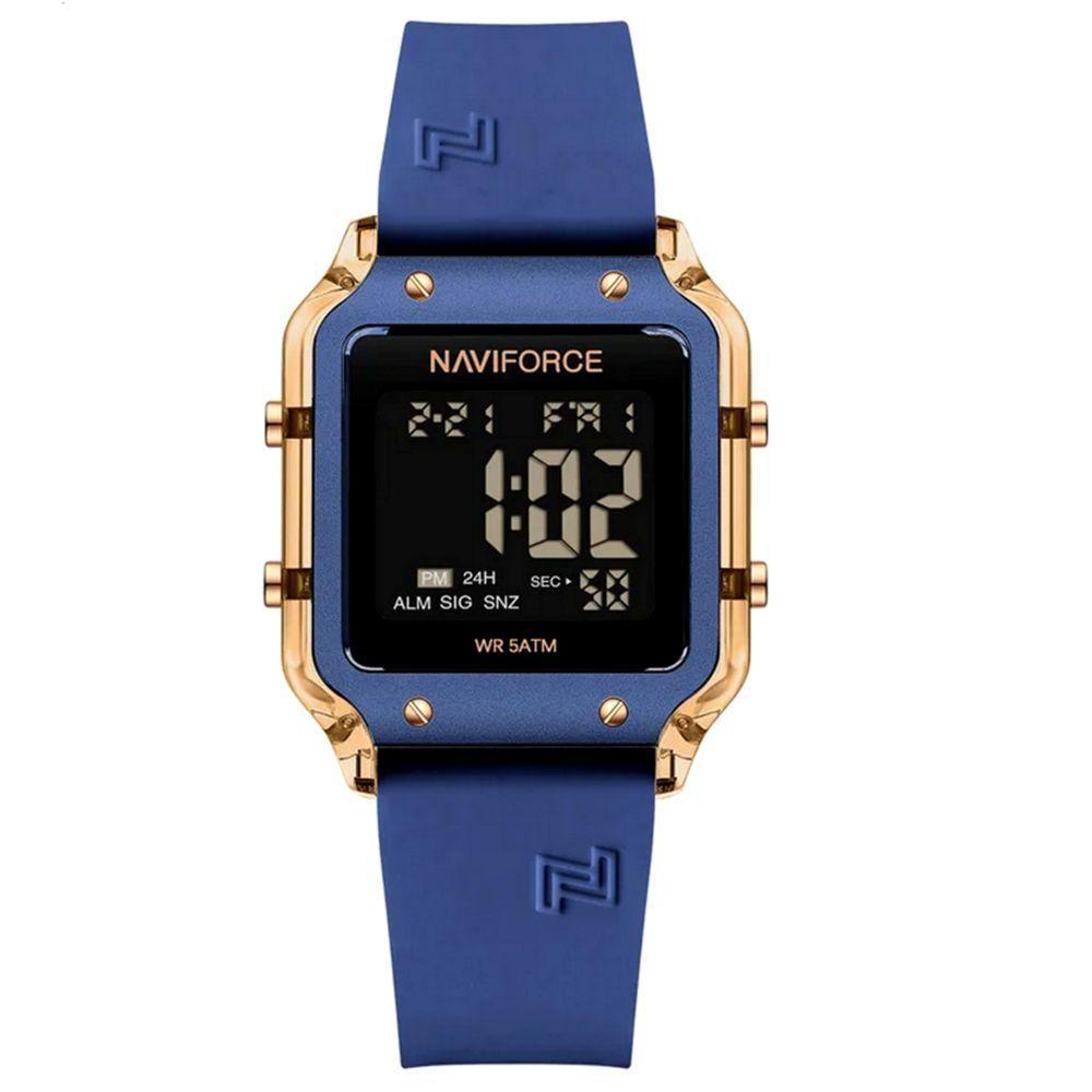 Relógio Feminino Esportivo Multifuncional Digital 5atm A Prova D´agua Azul - 1