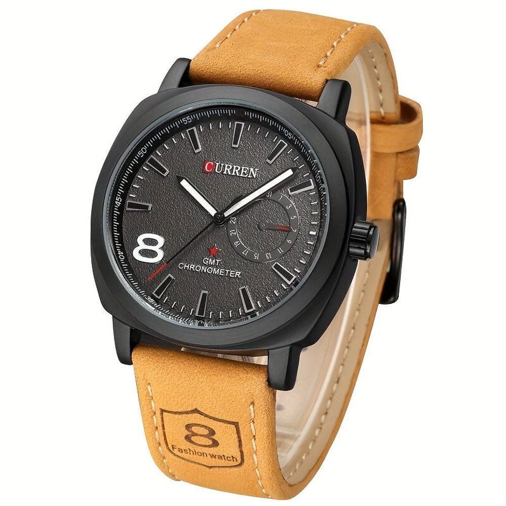 Relógio, Estilo Casual Com Funções De Data E Calendário, Preto - 1