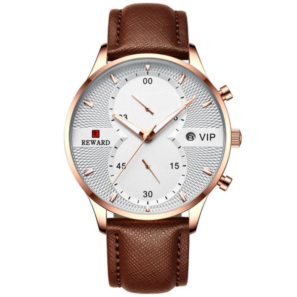 Relógio Masculino Esportivo De Quartzo Moda Casual à Prova D´agua 30m Marrom - 1