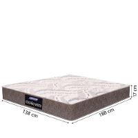 Cama Box Baú Casal Gazin Colchão Com Espuma 138x188x58cm Camboriú Marrom - 3