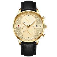 Relógio Masculino Esportivo De Quartzo Moda Casual à Prova D´agua 30m Dourado - 1