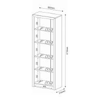 Estante Livreiro Multiuso 4 Prateleiras Me4104 Rústico - Tecno Mobili - 5
