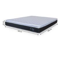 Cama Box Baú Casal Queen Colchão C/ Molas Ensacadas City Pillow Top 158x198x64cm Hellen Preto/branco - 5