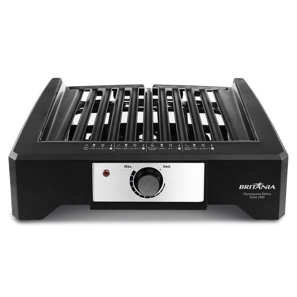 Churrasqueira Elétrica Britânia BCQ2000 Flame Grelha Argentina 220V - 2