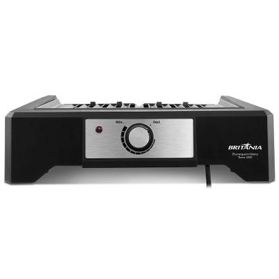Churrasqueira Elétrica com Tampa Britânia BCQ2000 Flame Preto 1800W 220V