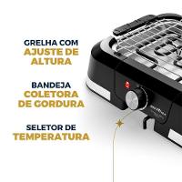 Churrasqueira Elétrica Britânia 1500W Menos Fumaça BCQ10A 220V - 3