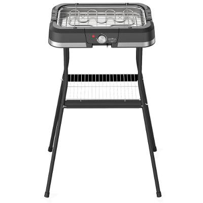 Churrasqueira Elétrica com Suporte Britânia BCQ90 1500W Grelha Aço Inox 110V