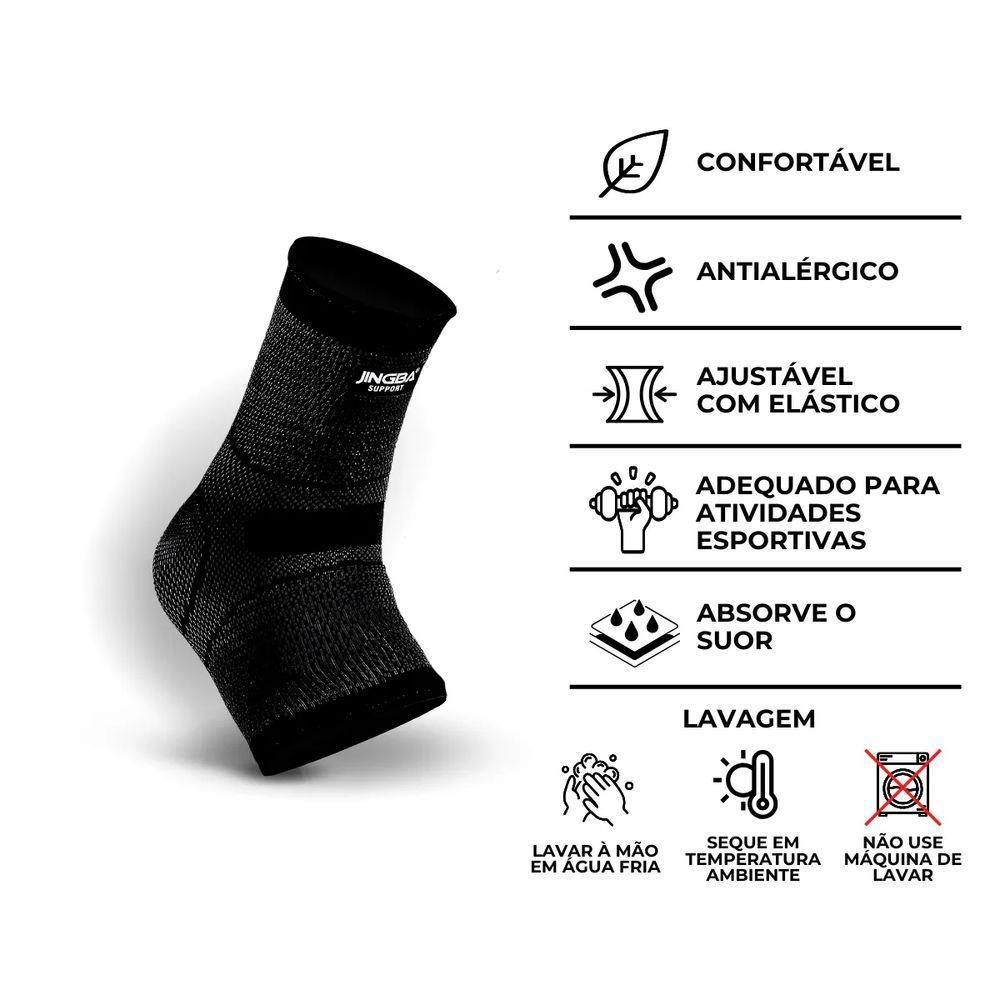 Tornozeleira Ortopedica Compressão Estabilizadora Elastica Essencial Para Prevenir Lesões - 2