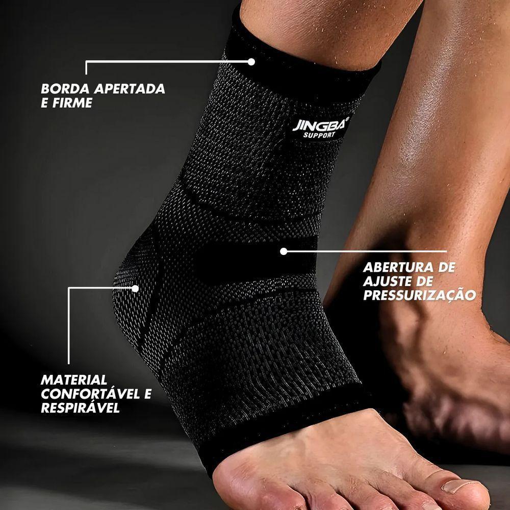 Tornozeleira Ortopedica Compressão Estabilizadora Elastica Essencial Para Prevenir Lesões - 5