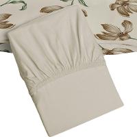 Jogo De Cama Tecebem Solteiro Malha 100% Algodão Tais 2 Peças Premium Baunilha - 3