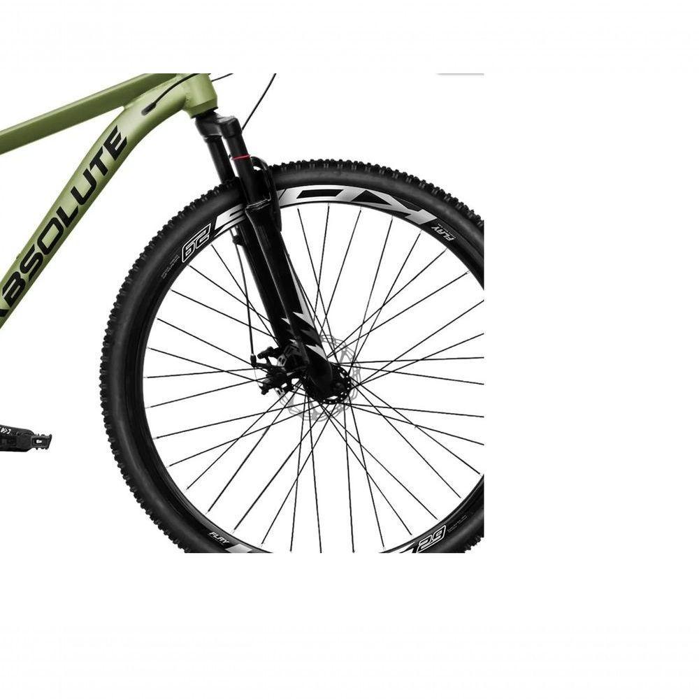 Bicicleta Aro 29 Absolute Nero 5 Alumínio 2x9 18v K7 Freios Hidráulicos Garfo Com Trava - Oliva Tam.17 - 3