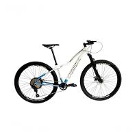 Bicicleta Aro 29 Ksx Sd7 Feminina 12v Garfo Com Trava K7 11/50 Freios Hidráulicos Kit 1x12 - Azul/branco Tam. 17 - 1