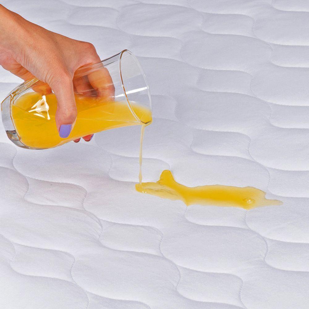 Protetor Para Colchão Tecebem Casal Malha Matelado Impermeável Branco - 3