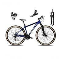 Bicicleta Aro 29 Absolute Nero 5 Câmbio Shimano 24v Acera K7 Garfo Trava Freio A Disco Pneu C/faixa - Azul Tam.21 - 1