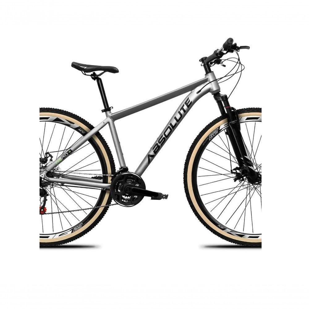Bicicleta Aro 29 Absolute Nero 5 Câmbios Shimano Alívio/altus 27v Freio A Oléo Garfo Trava Pneu C/faixa -cinza Tam.19 - 3