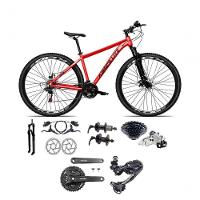 Bicicleta Aro 29 Absolute Nero 5 Câmbios Shimano Deore E Altus 27v Freio Hidraulico Garfo C/trava -vermelho Tam.17 - 1