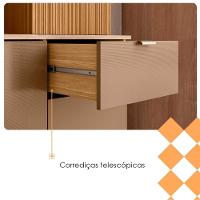 Cozinha Compacta 8 Portas 1 Gaveta 161 Cm Slow Freijo Vanilla Cp Riscatto - 7