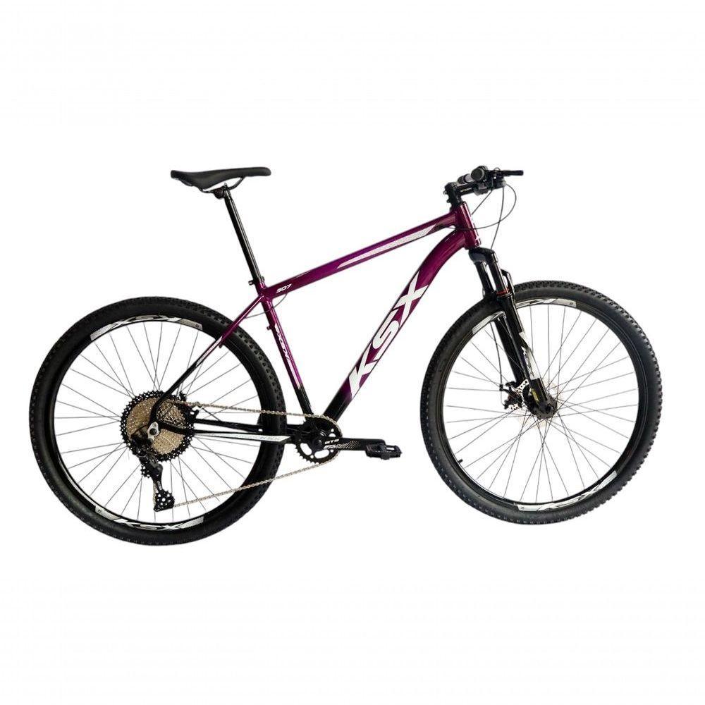 Bicicleta Aro 29 Ksx Sd7 12v Garfo Com Trava K7 11/50 Freios Hidráulicos Kit 1x12 - Preto/roxo Tam. 17 - 1