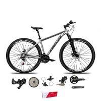 Bicicleta Aro 29 Absolute Nero 5 Alumínio 2x9 18v K7 Freios Hidráulicos Garfo Com Trava - Cinza Tam.21 - 1