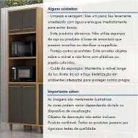 Paneleiro Com 2 Nichos 4 Portas Torino Valdemoveis Cinamomo/grafite - 7