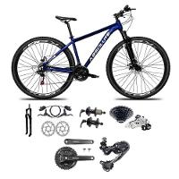 Bicicleta Aro 29 Absolute Nero 5 Câmbios Shimano Deore E Altus 27v Freio Hidraulico Garfo C/trava -azul Tam.15 - 1