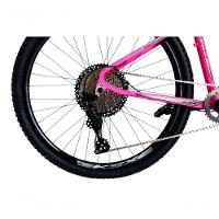 Bicicleta Aro 29 Ksx Sd7 Feminina 12v Garfo Com Trava K7 11/50 Freios Hidráulicos Kit 1x12 - Rosa/branco Tam. 17 - 2