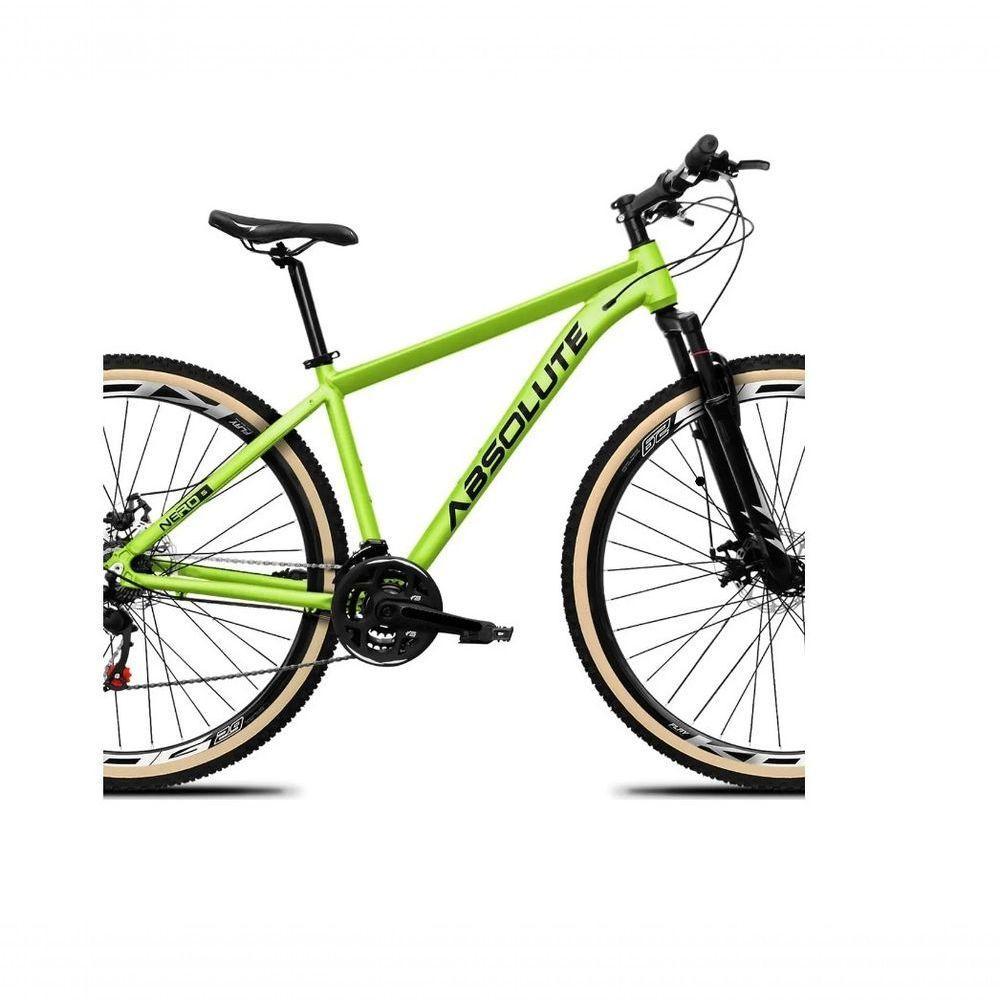 Bicicleta Aro 29 Absolute Nero 5 Alumínio 2x9 18v K7 Freios Hidráulicos Garfo Com Trava Pneu C/faixa - Verde Tam.15 - 4