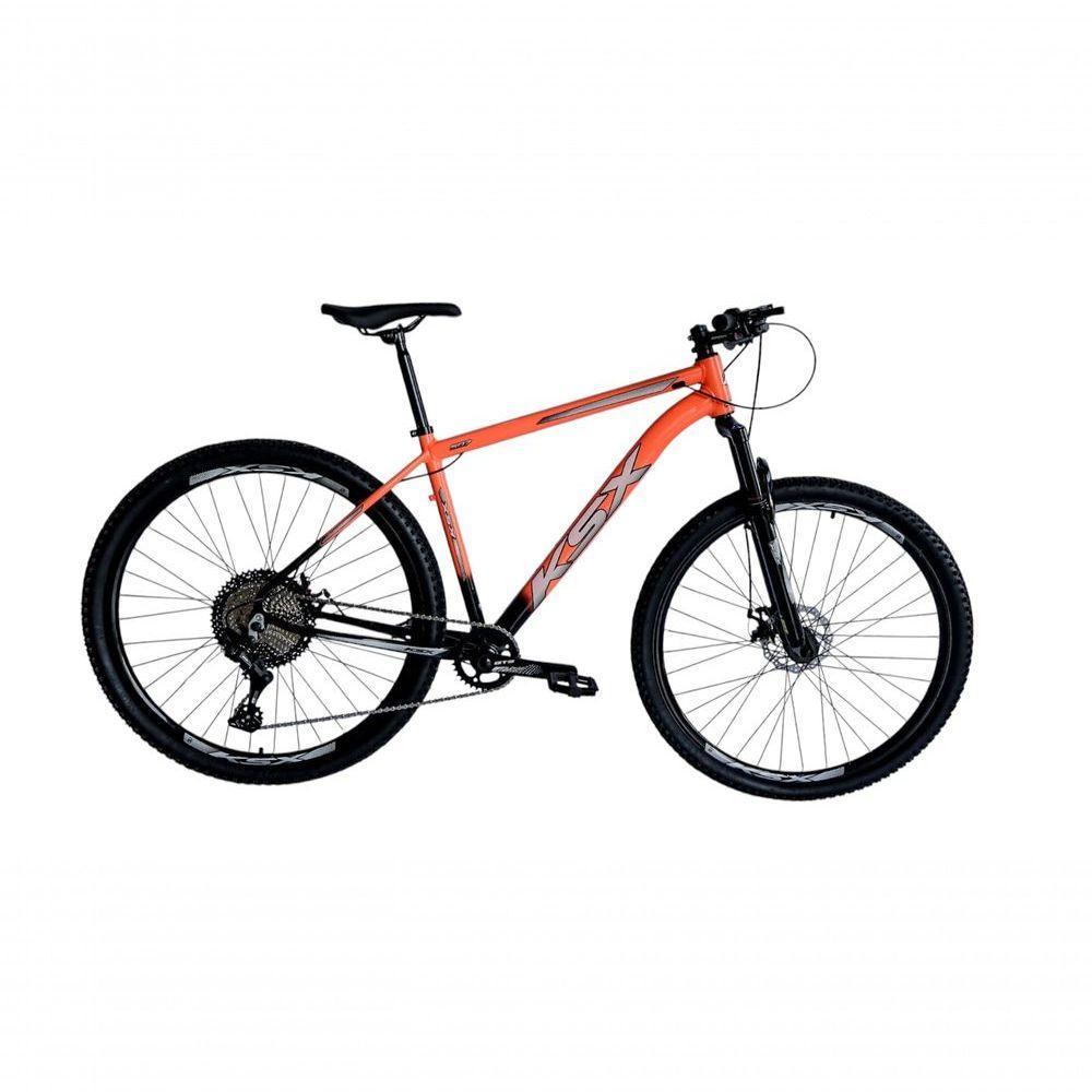 Bicicleta Aro 29 Ksx Sd7 12v Garfo Com Trava K7 11/50 Freios Hidráulicos Kit 1x12 - Preto/laranja Tam. 15 - 1