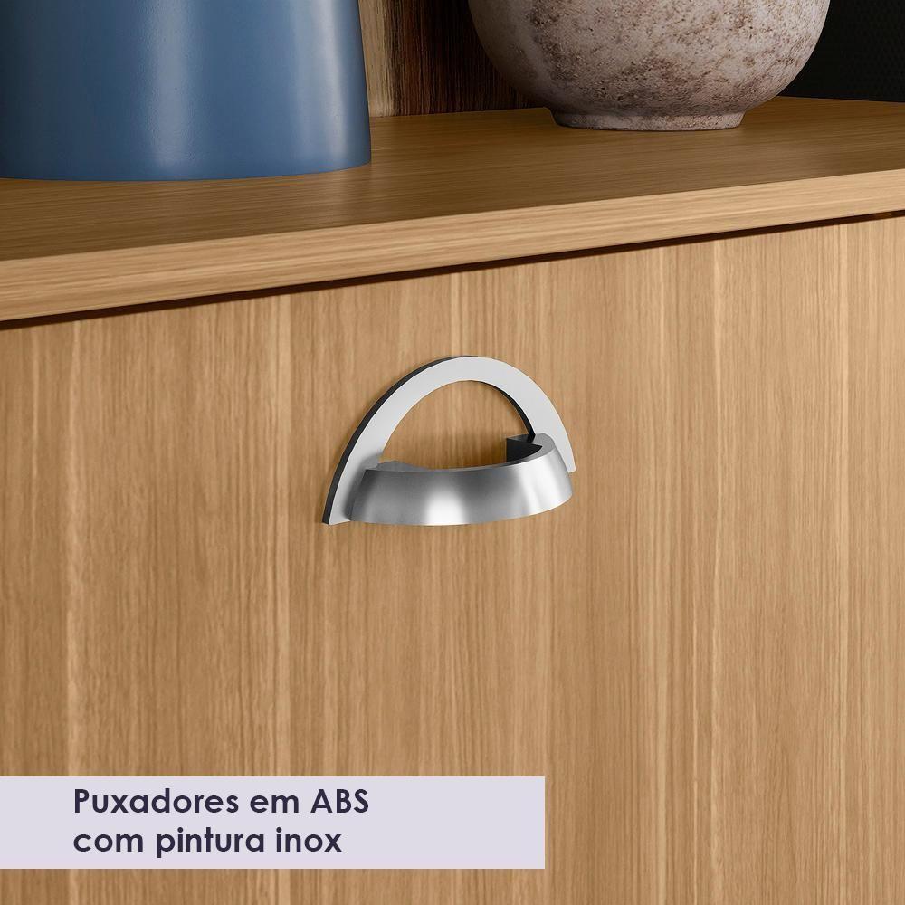 Cozinha Compacta 8 Portas 1 Gaveta 182 Cm Core Freijo Nero Ktp - 7