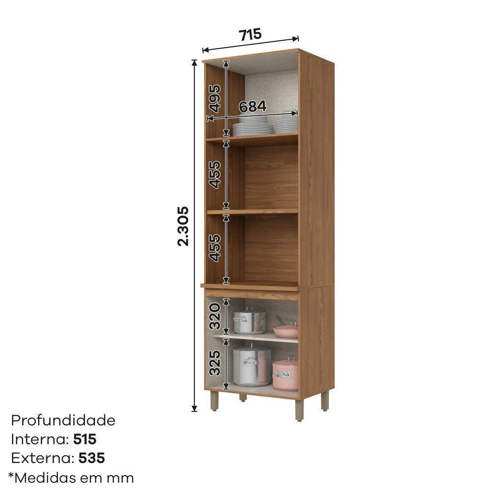 Torre Quente 2 Fornos 4 Portas Requinte Henn Nature Com Areia Hp - 3