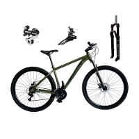Bicicleta Aro 29 Absolute Nero 5 Câmbio Shimano 24v Acera K7 Garfo Trava Freio A Disco - Oliva Tam.19 - 1