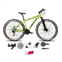 Bicicleta Aro 29 Absolute Nero 5 Alumínio 2x9 18v K7 Freios Hidráulicos Garfo Com Trava Pneu C/faixa - Verde Tam.19 - 1