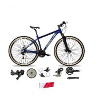 Bicicleta Aro 29 Absolute Nero 5 Alumínio 2x9 18v K7 Freios Hidráulicos Garfo Com Trava Pneu C/faixa - Azul Tam.15 - 1