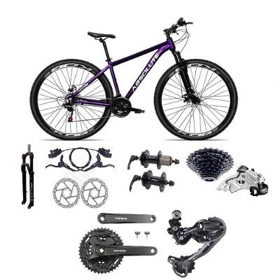 Bicicleta Aro 29 Absolute Nero 5 Câmbios Shimano Deore E Altus 27v Freio Hidraulico Garfo C/trava -roxo Tam.13.8