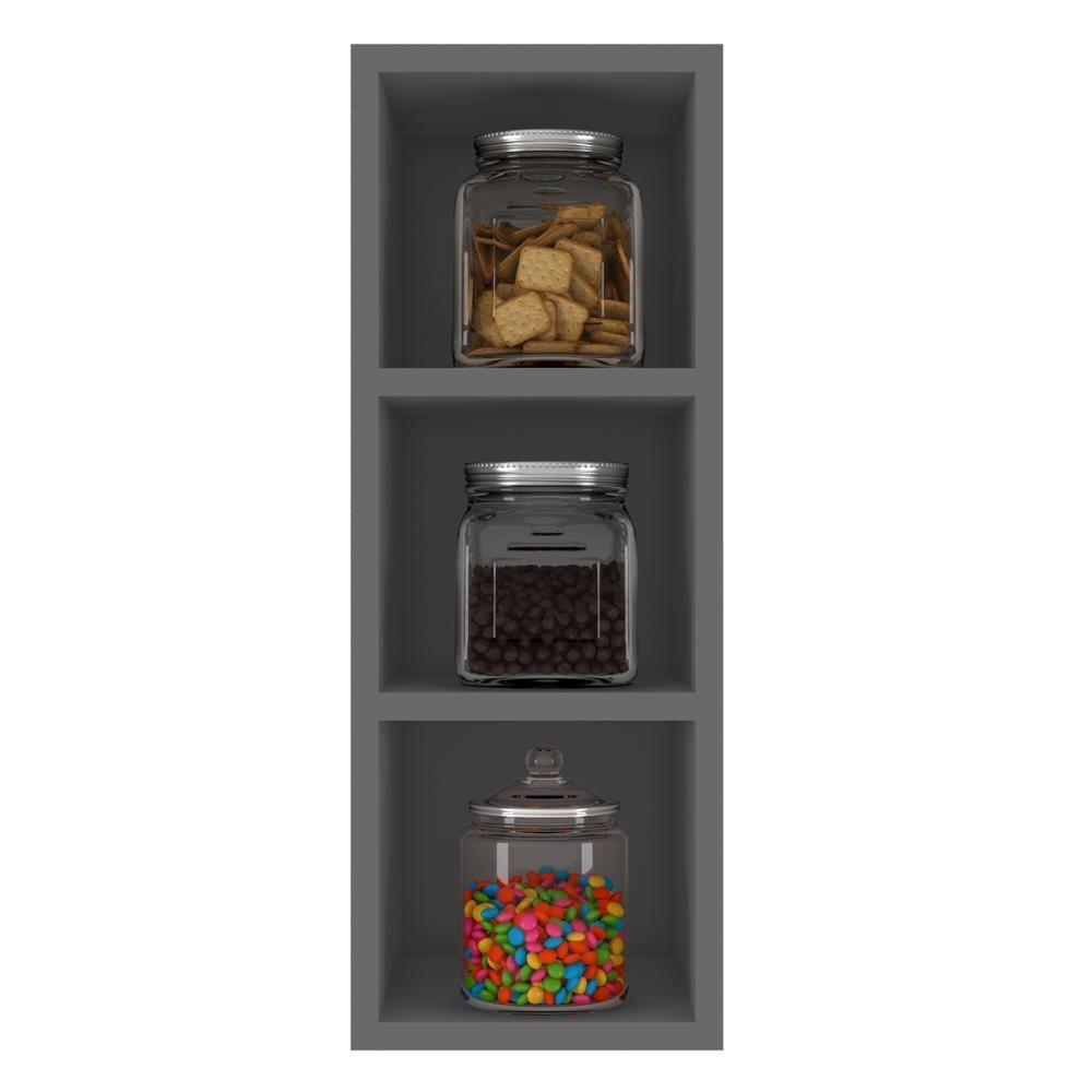 Nicho Aéreo Adega Vertical 20cm Pérola Z34 Grafite - Mpozenato - 5