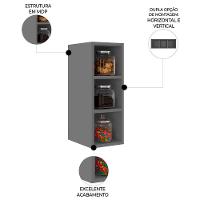 Nicho Aéreo Adega Vertical 20cm Pérola Z34 Grafite - Mpozenato - 3