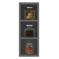 Nicho Aéreo Adega Vertical 20cm Pérola Z34 Grafite - Mpozenato - 5