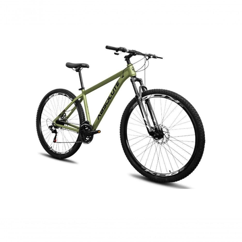 Bicicleta Aro 29 Absolute Nero 5 Alumínio 2x9 18v K7 Freios Hidráulicos Garfo Com Trava - Oliva Tam.21 - 2