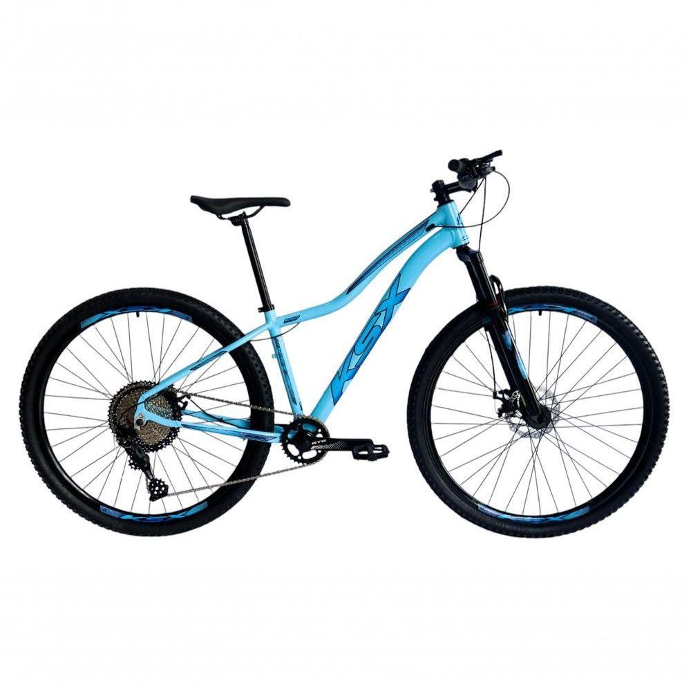 Bicicleta Aro 29 Ksx Sd7 Feminina 12v Garfo Com Trava K7 11/50 Freios Hidráulicos Kit 1x12 - Azul Tam. 15 - 1