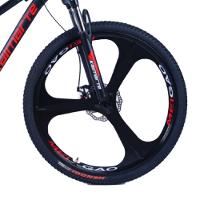 Bicicleta Aro 26 Bike Roda Magnésio Wct Fitness 21 Marchas Aço Carbono Preta Vermelha - 2