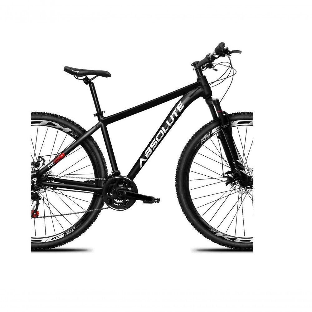 Bicicleta Aro 29 Absolute Nero 5 Câmbios Shimano Deore E Altus 27v Freio Hidraulico Garfo C/trava -preto Tam.23 - 4