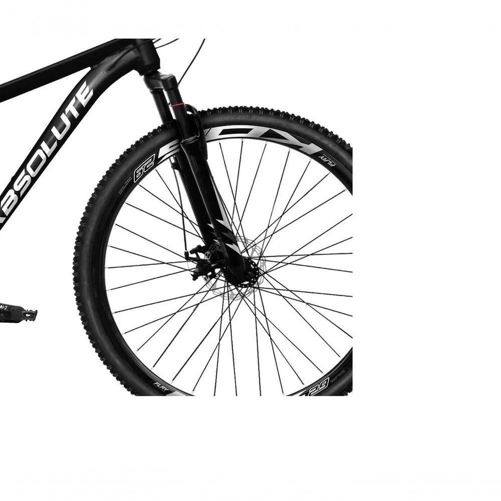 Bicicleta Aro 29 Absolute Nero 5 Câmbios Shimano Deore E Altus 27v Freio Hidraulico Garfo C/trava -preto Tam.15 - 5