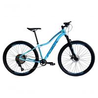 Bicicleta Aro 29 Ksx Sd7 Feminina 12v Garfo Com Trava K7 11/50 Freios Hidráulicos Kit 1x12 - Azul Tam. 17 - 1