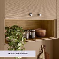 Cozinha Compacta 8 Portas 1 Gaveta 182 Cm Core Freijo Vanilla Ktp - 8